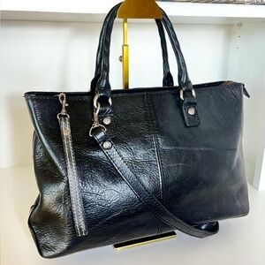 Patricia Nash Angela Leather Crossbody Tote Bag Sophisticated Structured Sleek